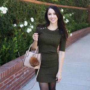 Two-piece sweater dress